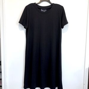 Susan Graver Black Ponte Swing Dress